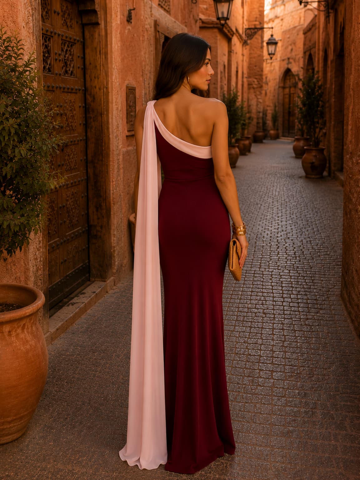 Bordeaux Vivian Dress