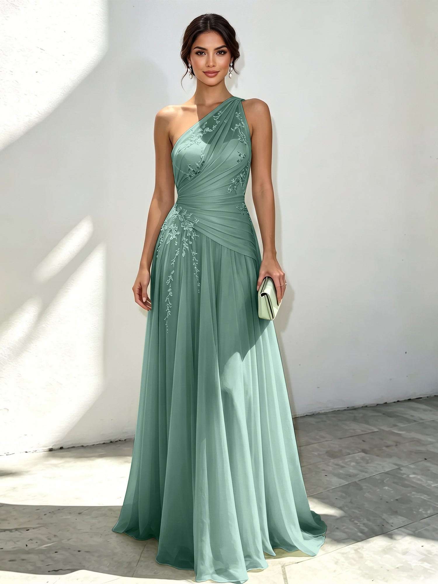 Sophia | One Shoulder Maxi Dress