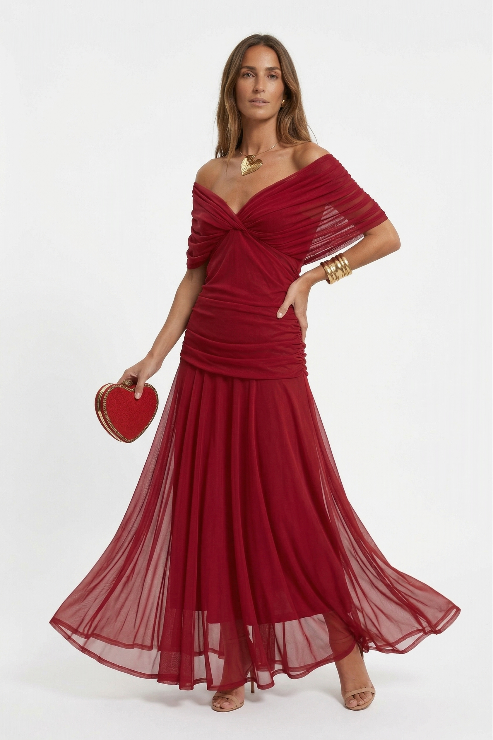 V-Neck Long Dress