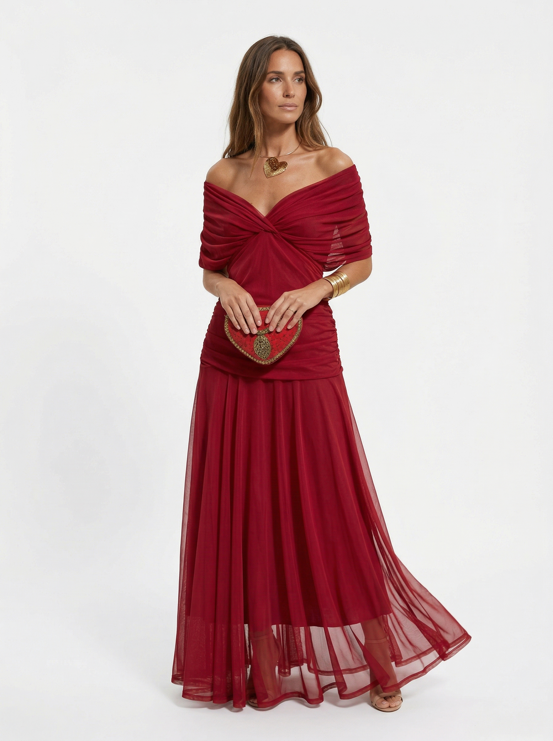 V-Neck Long Dress