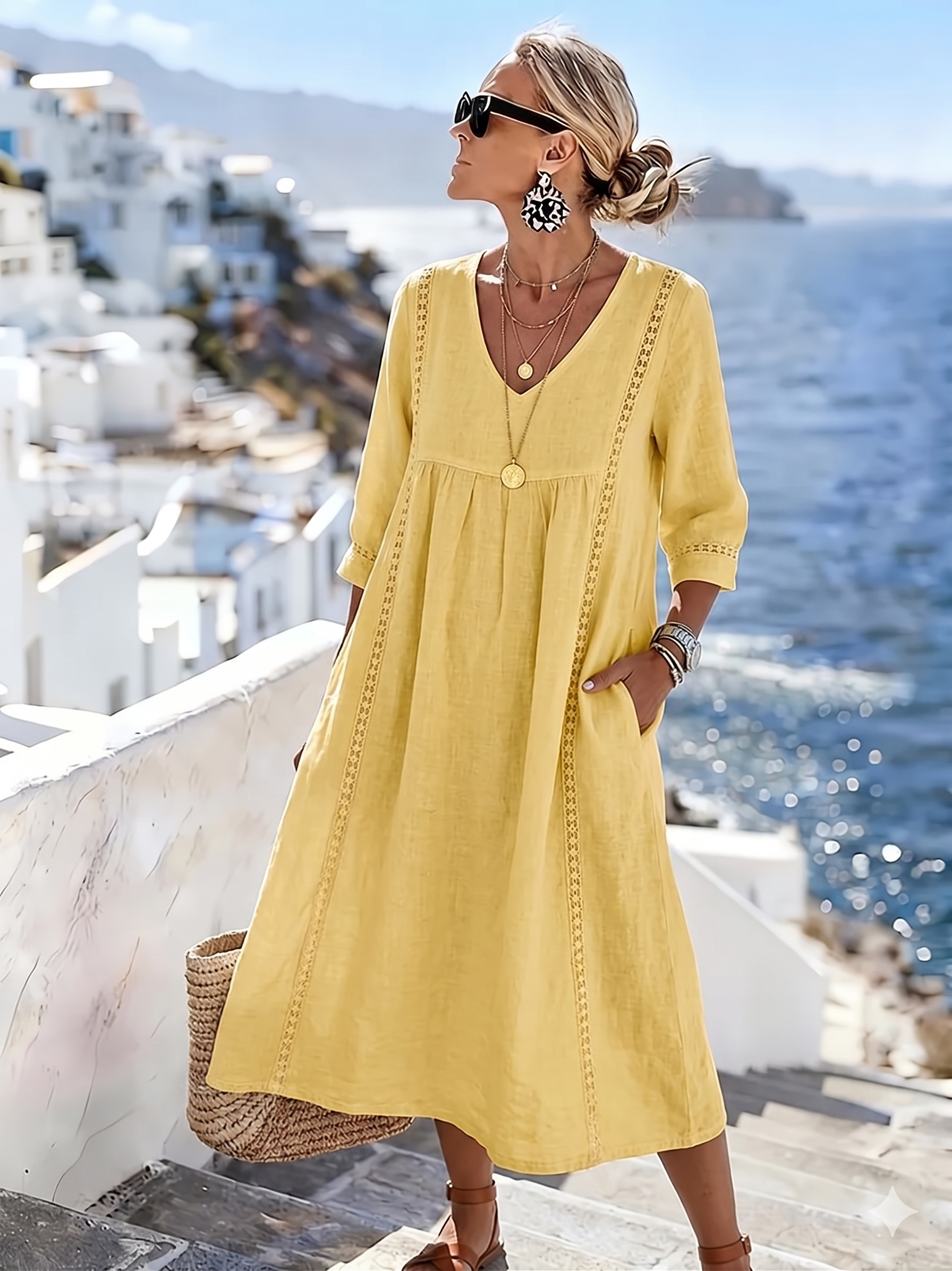 Helena - Relaxed Fit Patchwork Lace Dress
