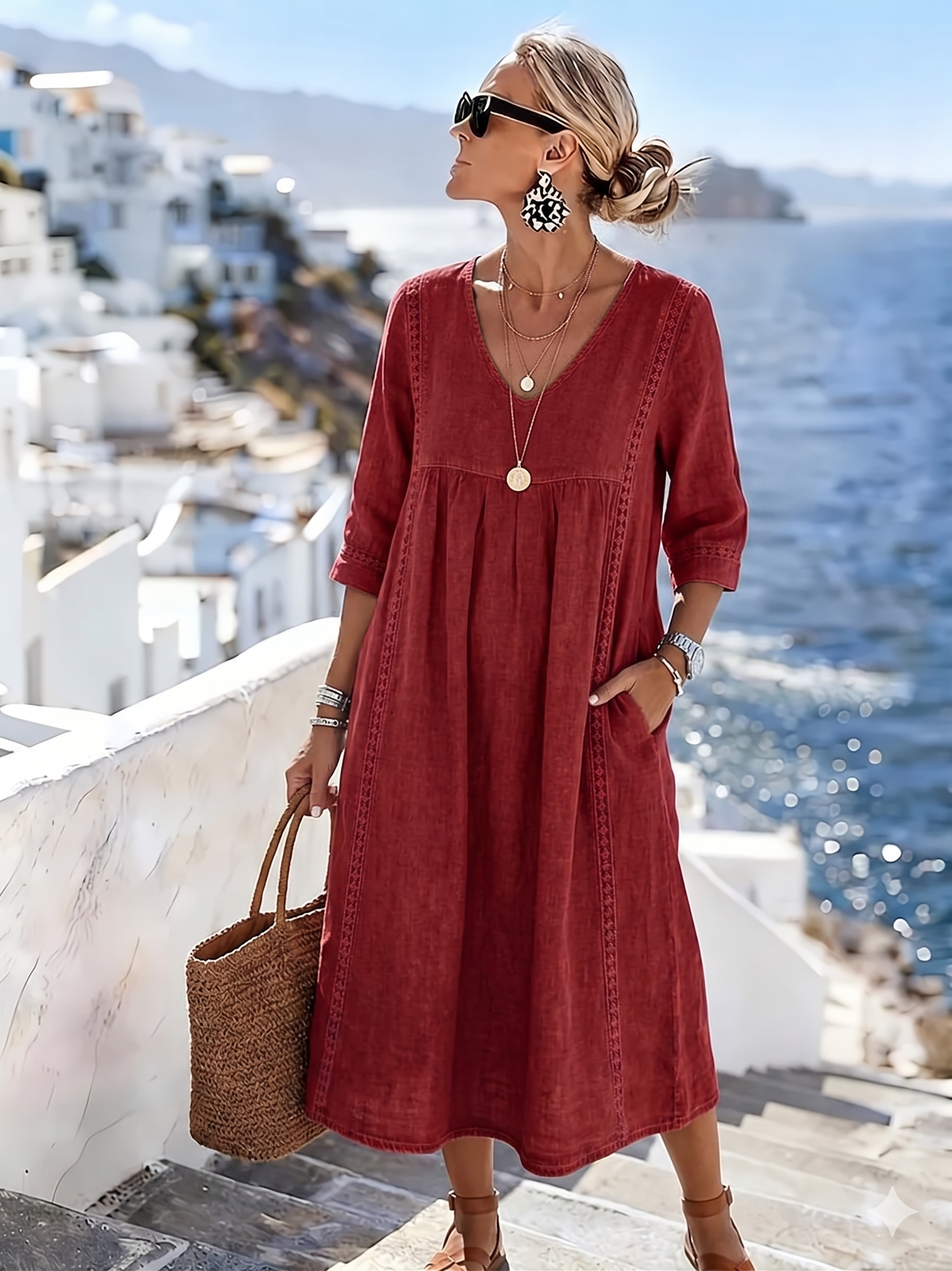 Helena - Relaxed Fit Patchwork Lace Dress