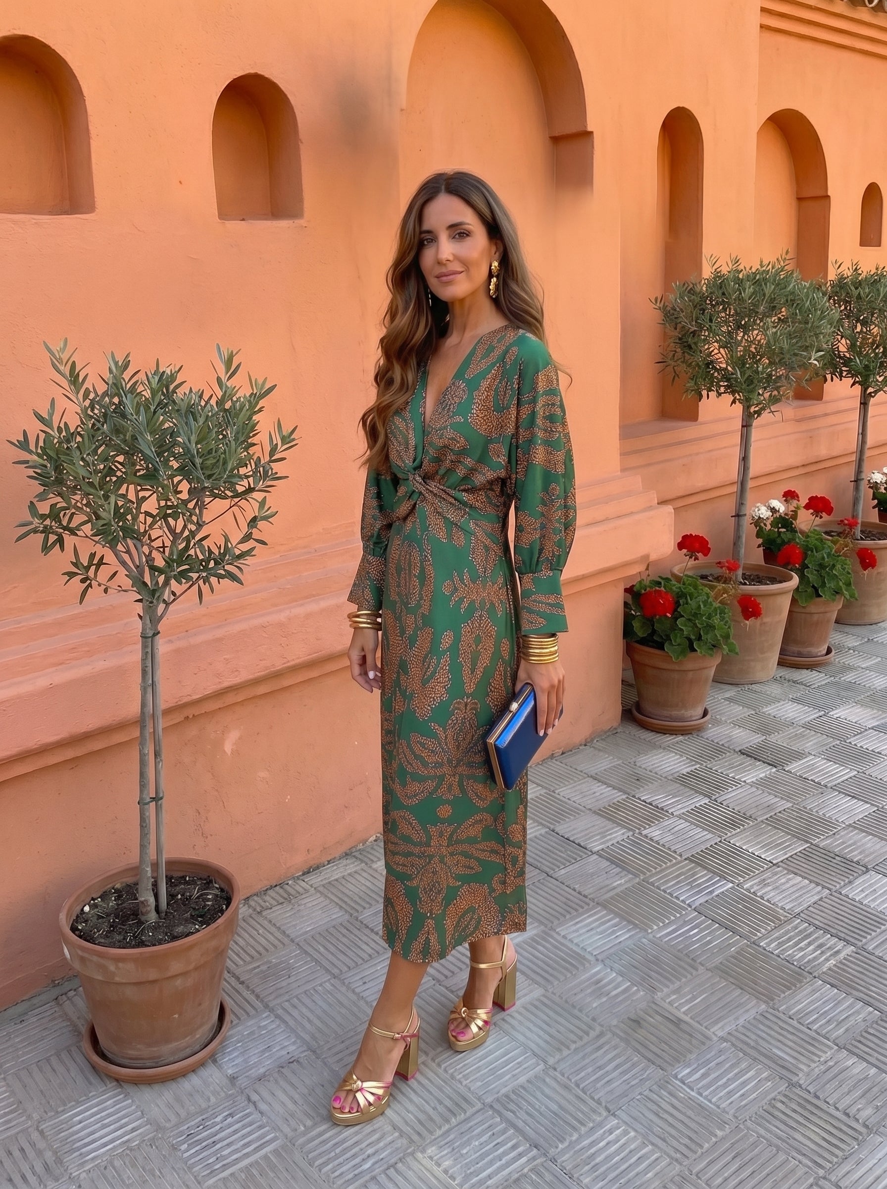 Silvia | Printed Midi Dress