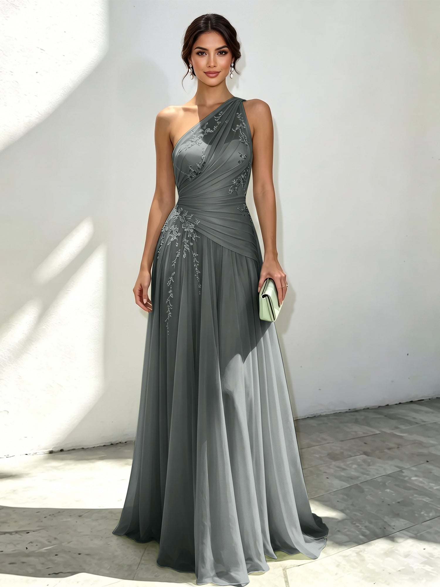 Sophia | One Shoulder Maxi Dress