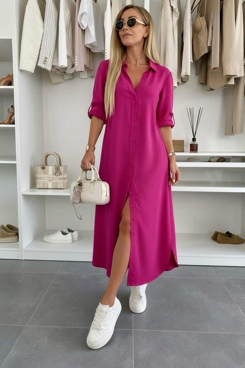 Evelyn | Oversized Shirt Dress
