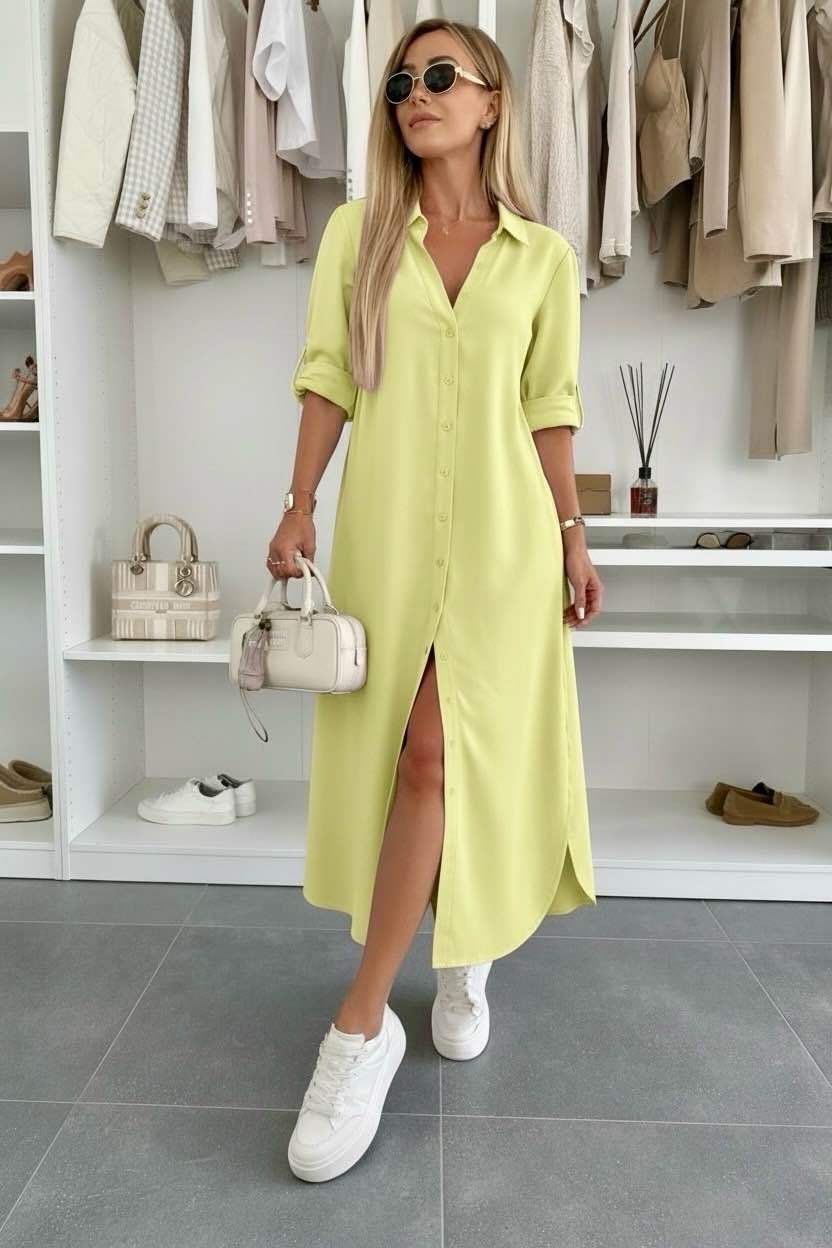 Evelyn | Oversized Shirt Dress