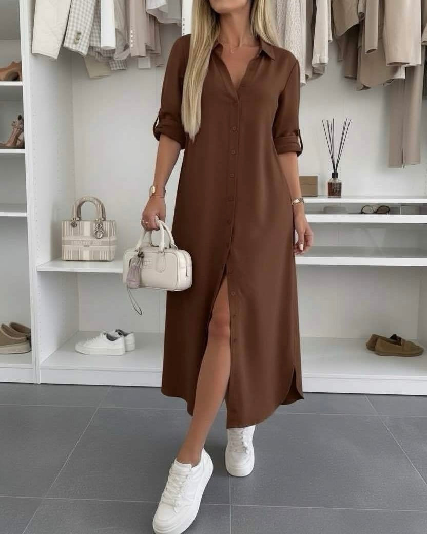 Evelyn | Oversized Shirt Dress