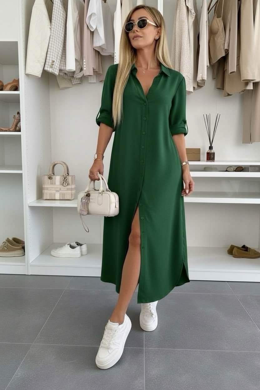 Evelyn | Oversized Shirt Dress