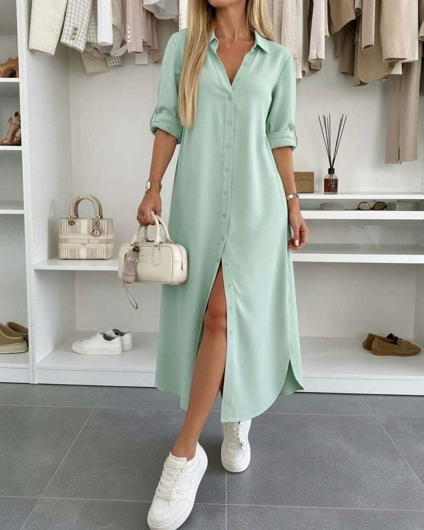 Evelyn | Oversized Shirt Dress