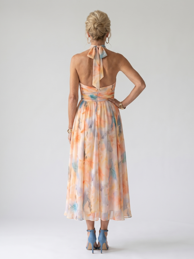 Elin | Halter Neck Maxi Dress