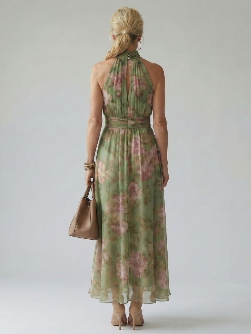 Mirelle | Halter Neck Maxi Dress