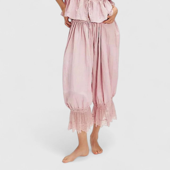 Lenoire Patchwork Lace Trousers