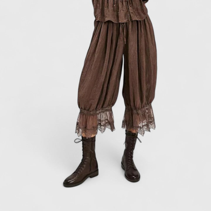 Lenoire Patchwork Lace Trousers