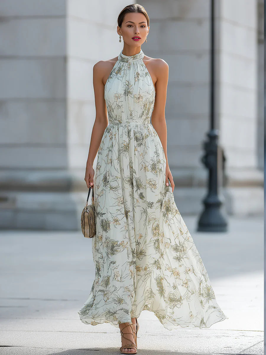 Madison | Halter Neck Maxi Dress