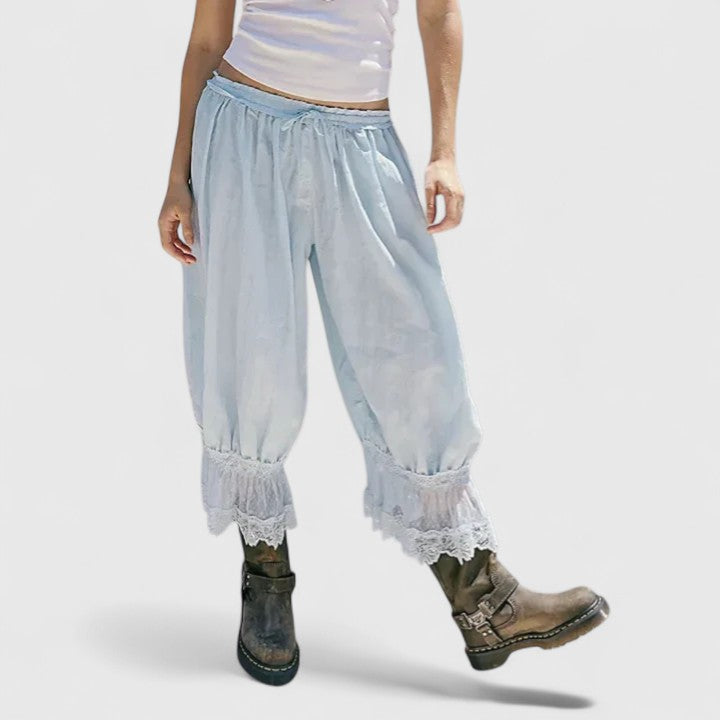 Lenoire Patchwork Lace Trousers