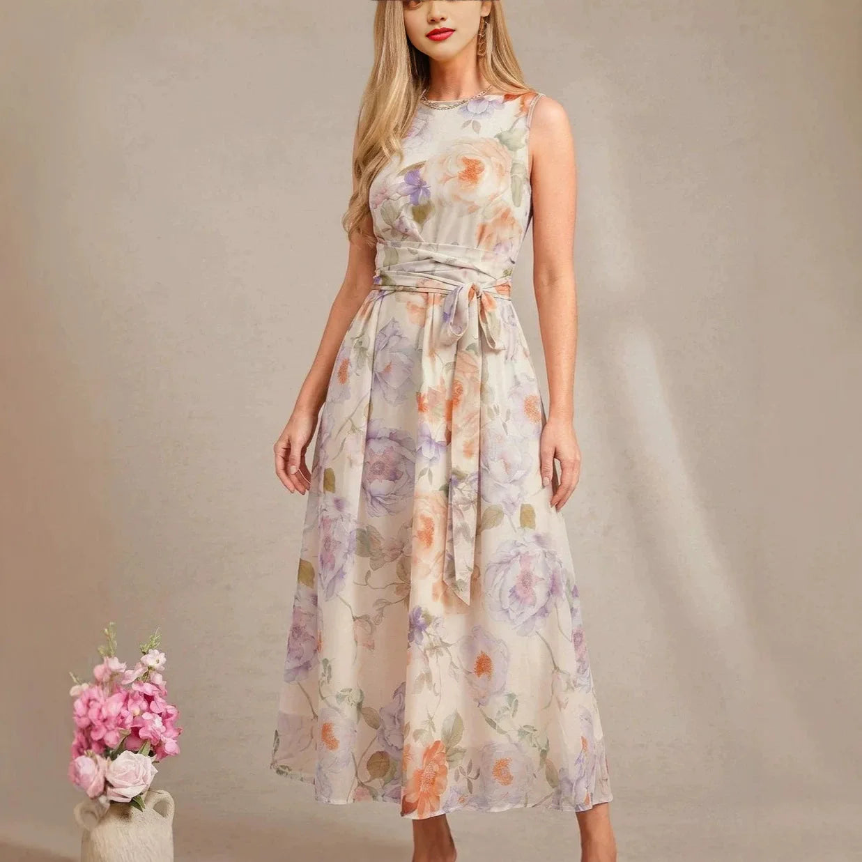 Emma | Halter Neck Maxi Dress