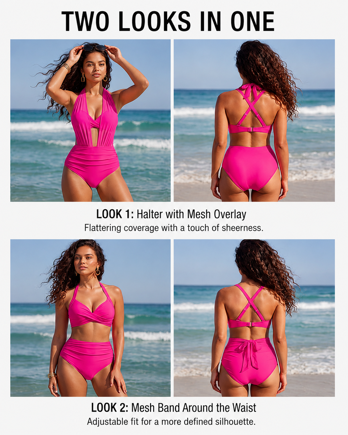 Sabine | 2-in-1 High-Waisted Tummy Control Bikini