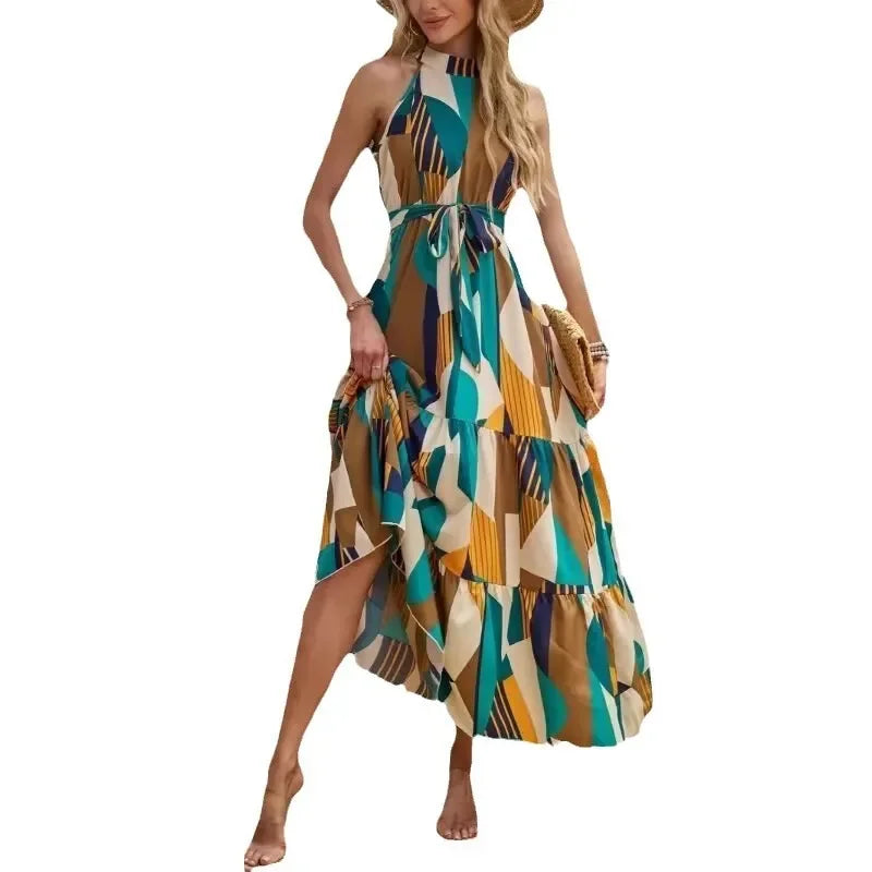 Avery | Halter Neck Maxi Dress
