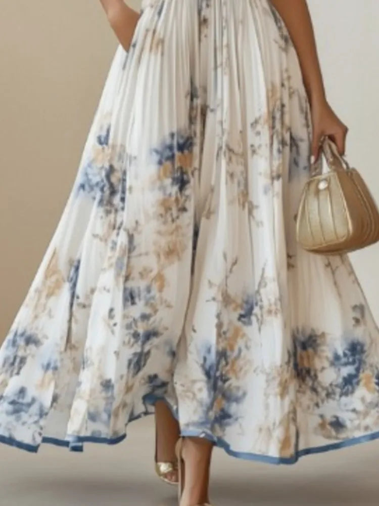 Evelyn | Halter Neck Maxi Dress