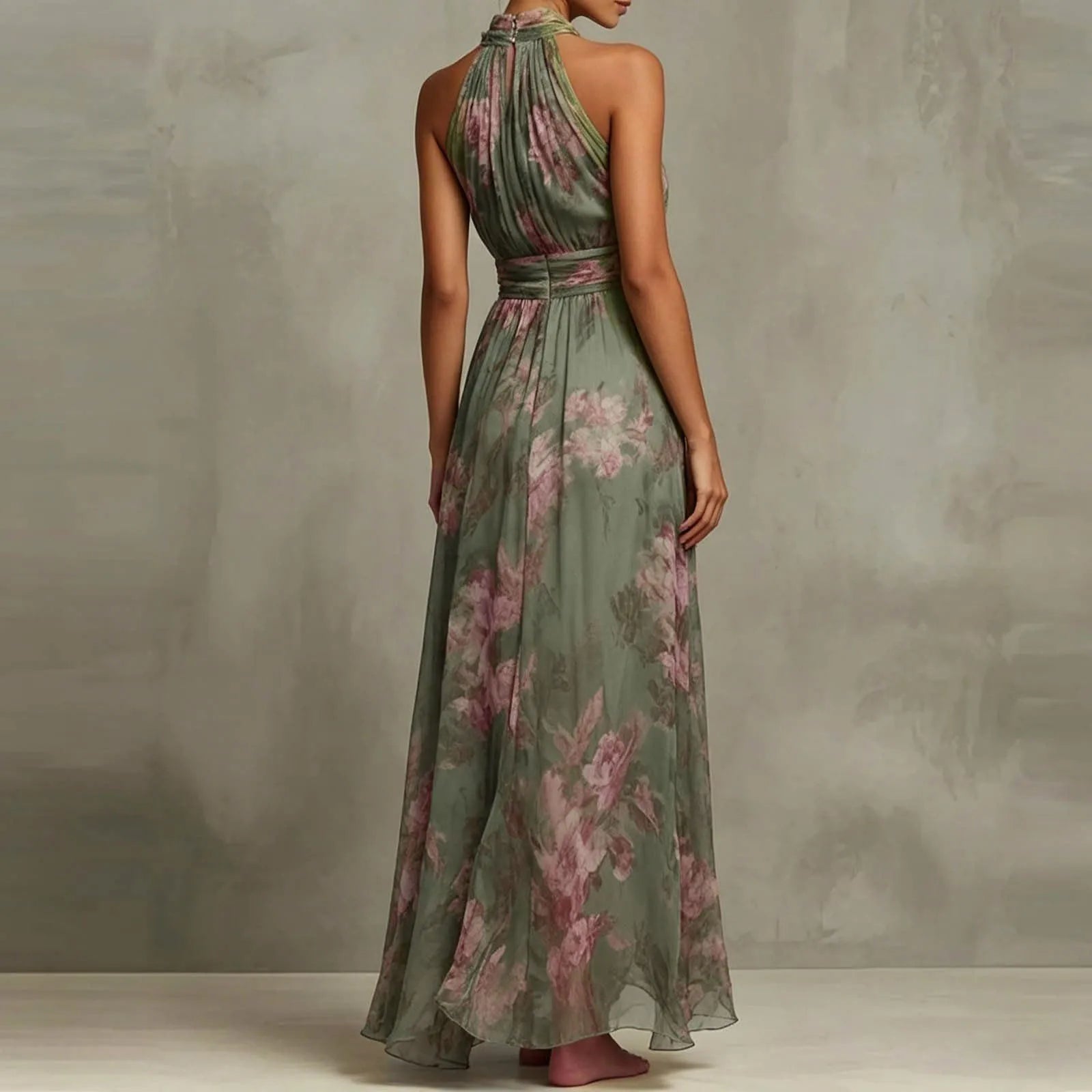 Charlotte | Halter Neck Maxi Dress