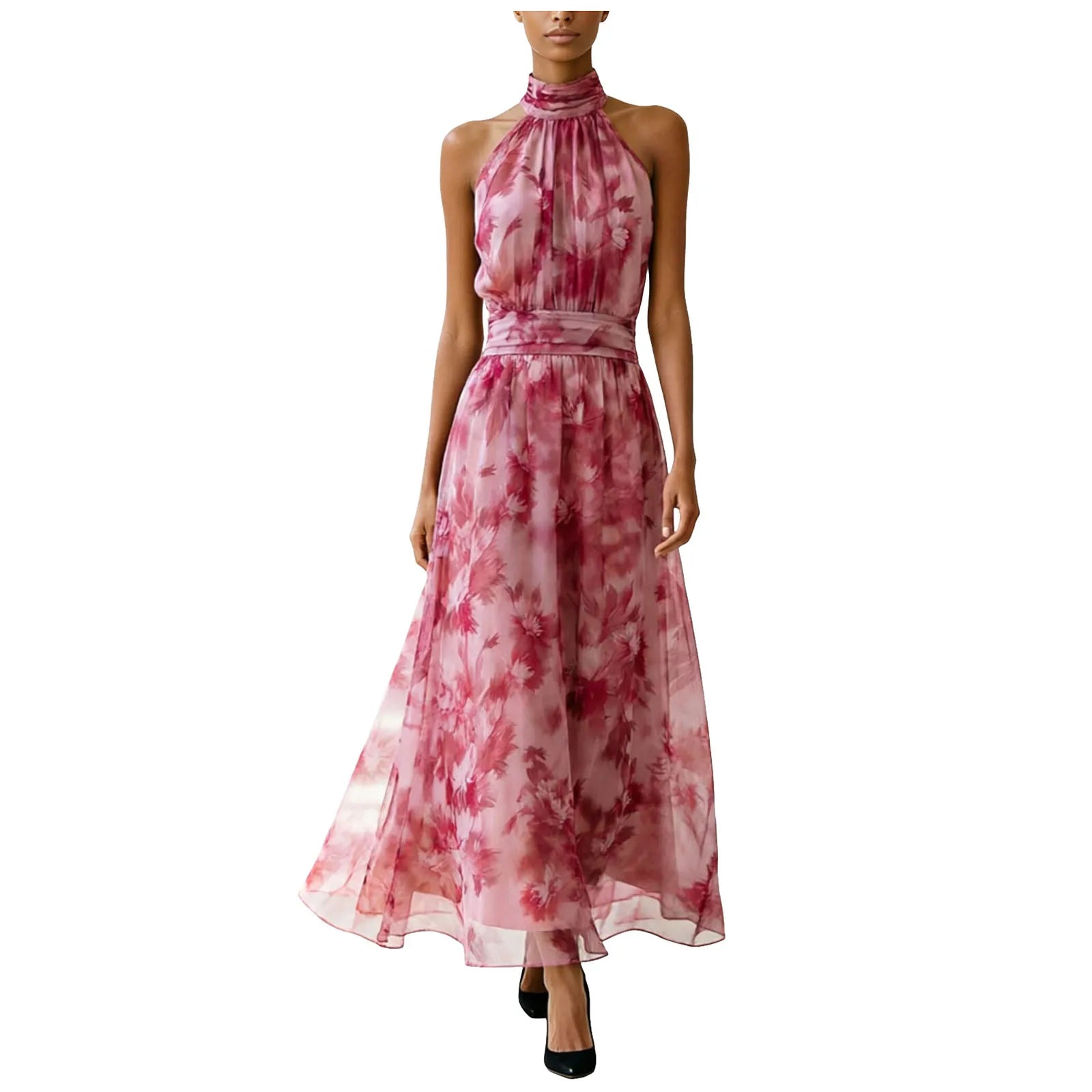 Charlotte | Halter Neck Maxi Dress