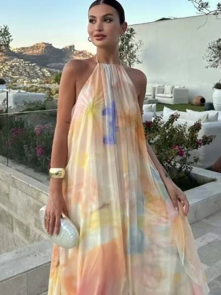 Grace | Halter Neck Maxi Dress
