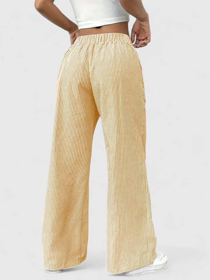 Mirella Drawstring Wide Leg Trousers