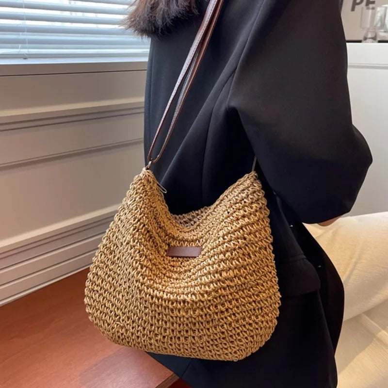 Karen | Straw crossbody bag