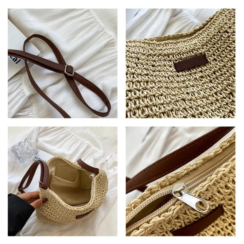 Karen | Straw crossbody bag