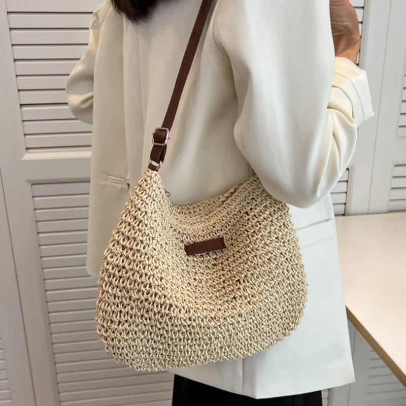 Karen | Straw crossbody bag