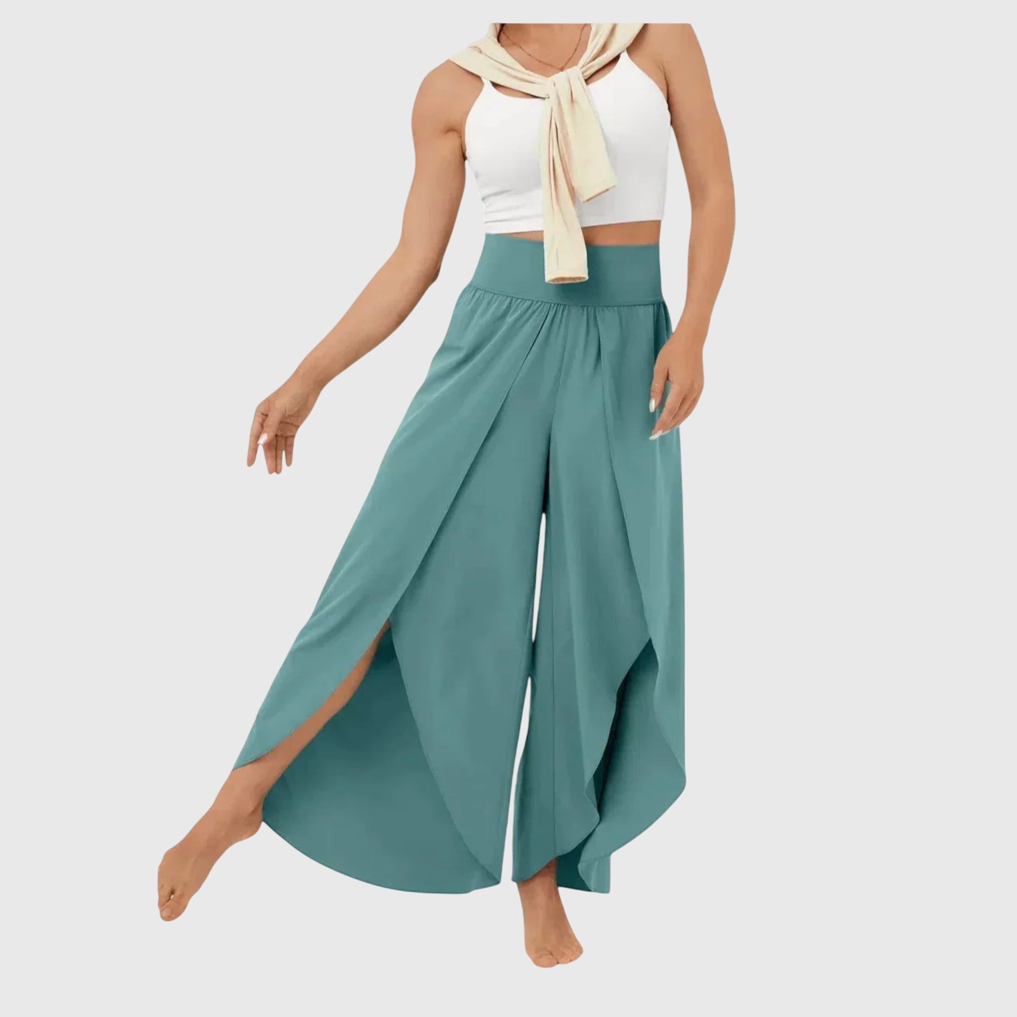 Vianna Flared Shorts-Lined Trousers