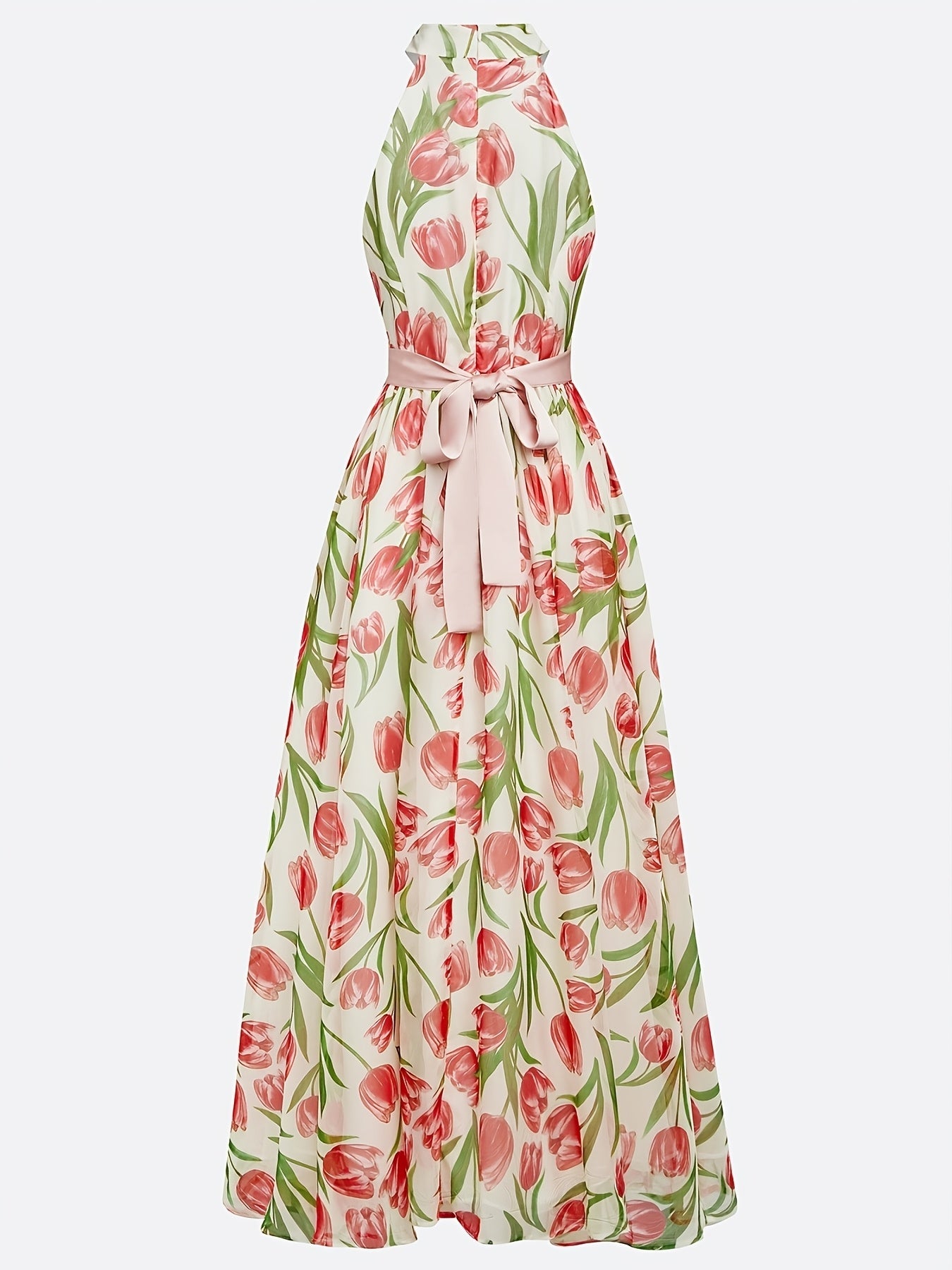 Nora | Halter Neck Maxi Dress