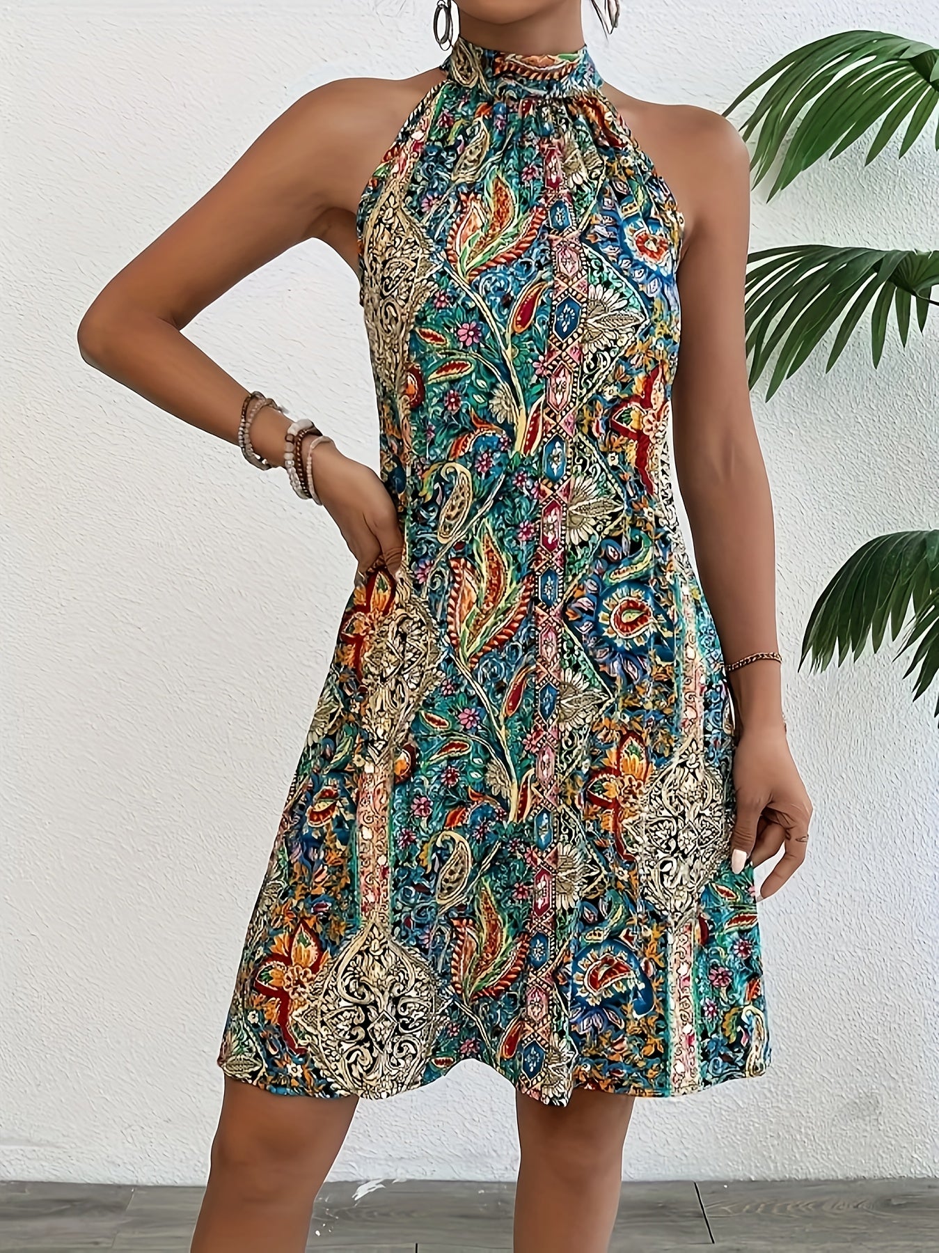 Delaney | Halter Neck Mini Dress
