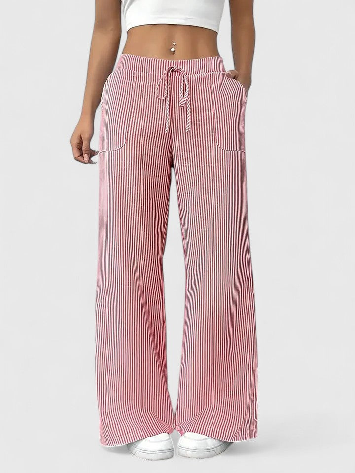 Mirella Drawstring Wide Leg Trousers