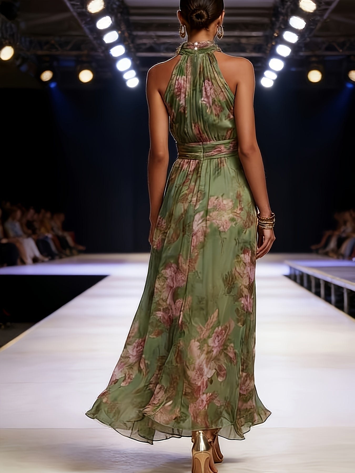 Savannah | Halter Neck Maxi Dress