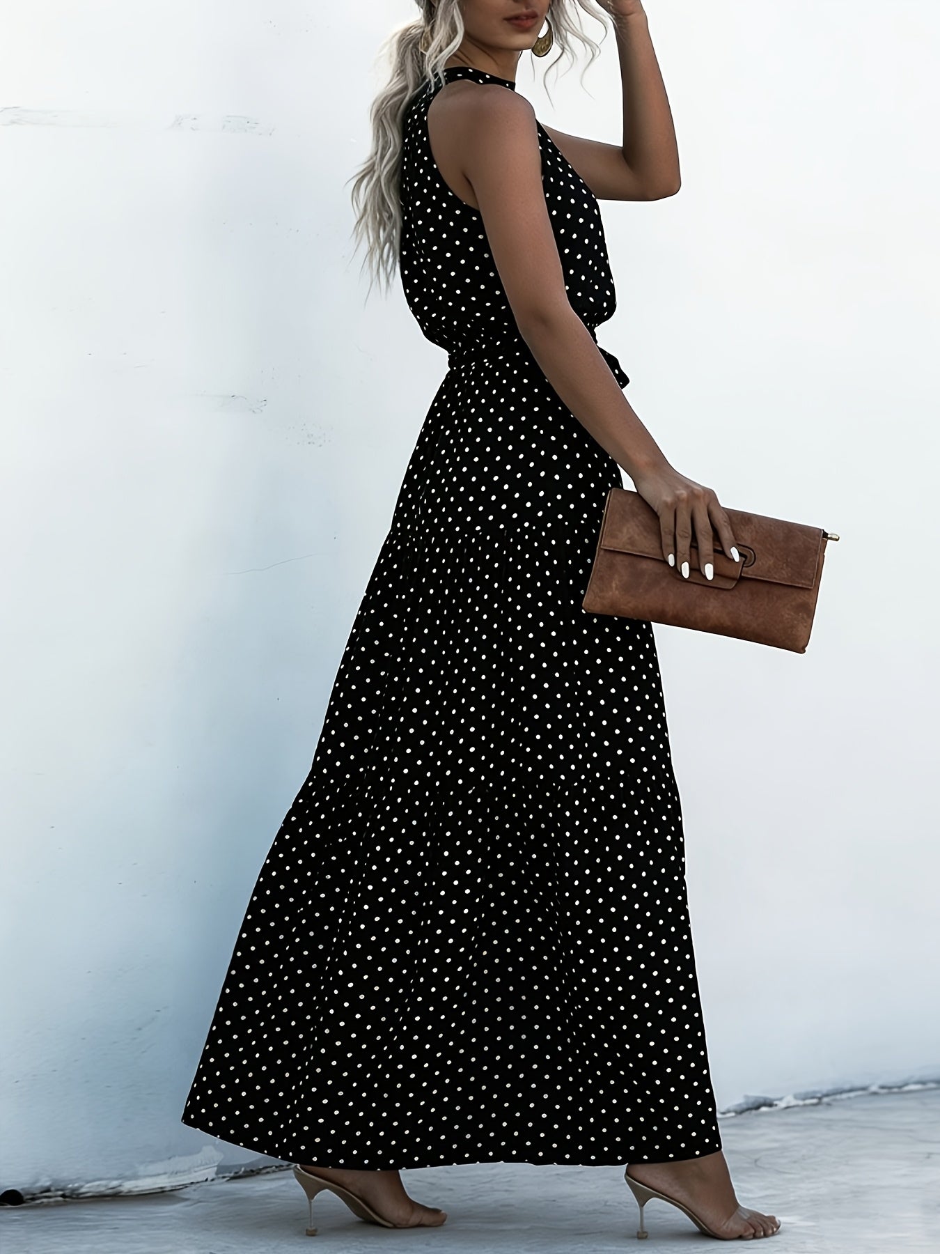 Allison | Halter Neck Maxi Dress