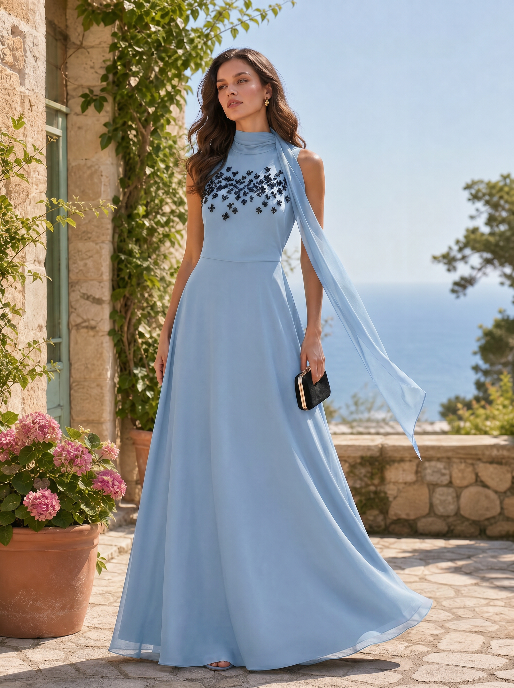 Chloe | High Neck Sleeveless Dress