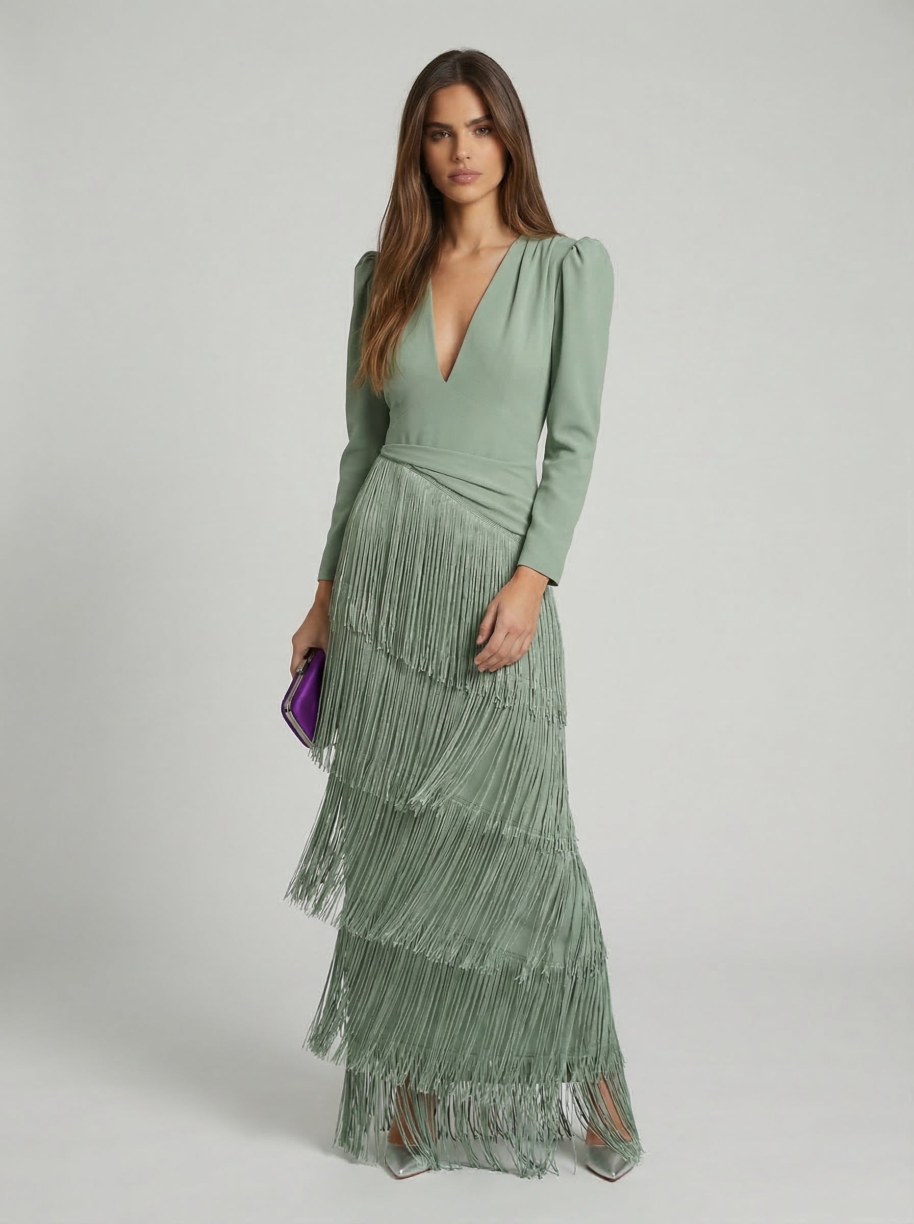 Sage Fringe | Detail Dress