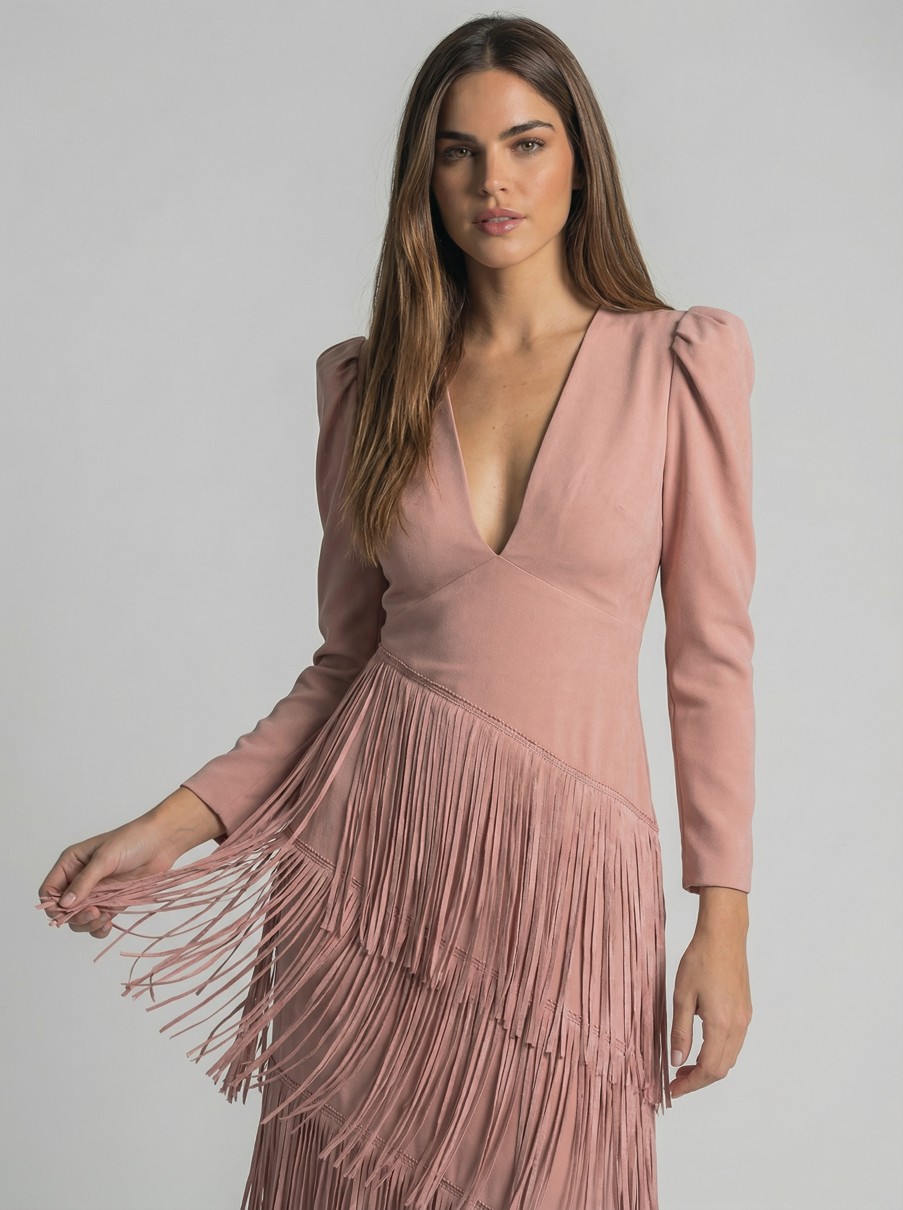 Sage Fringe | Detail Dress