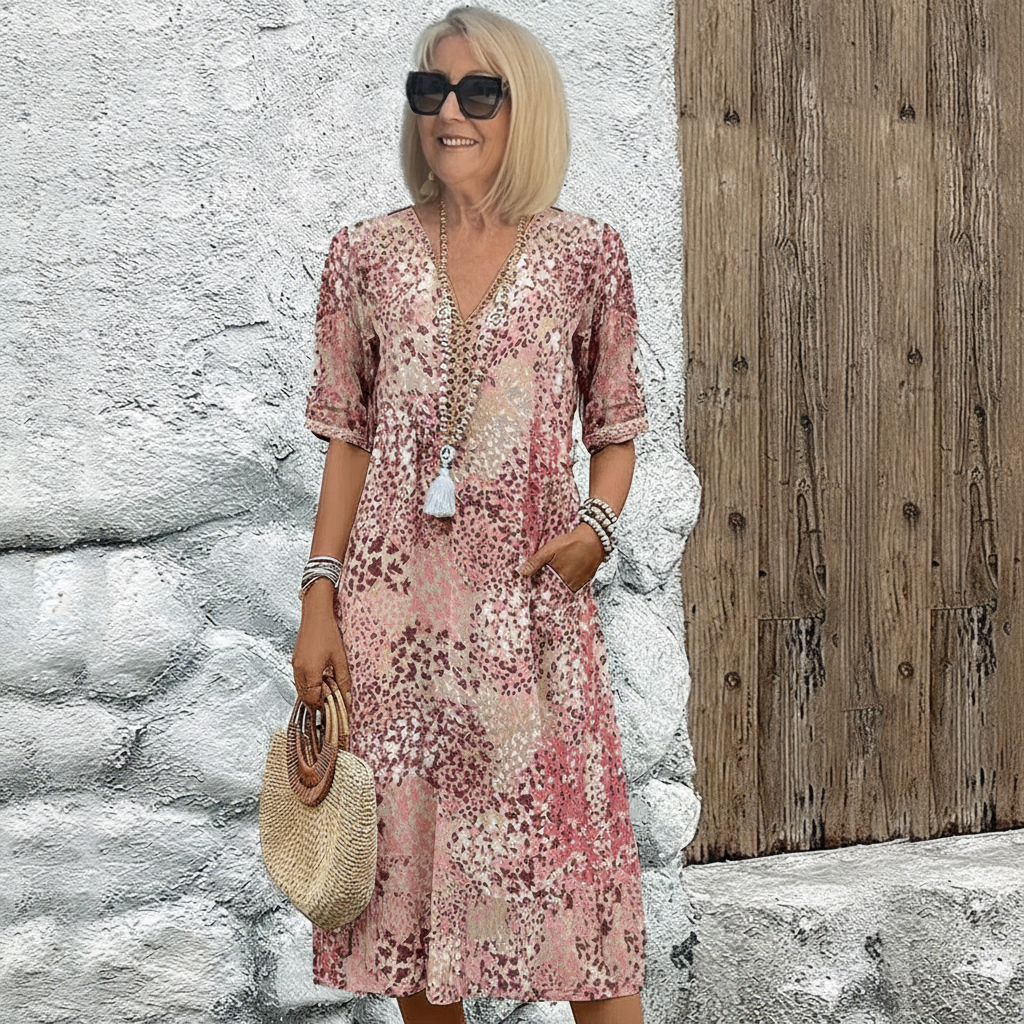 Rochelle | Printed Midi Dress