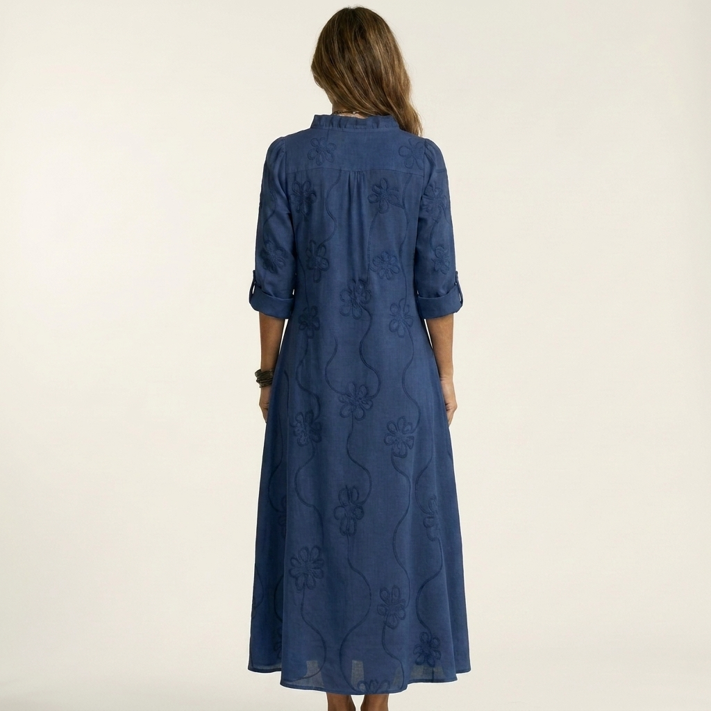 Mariam | Maxi Dress with Floral Embroidery