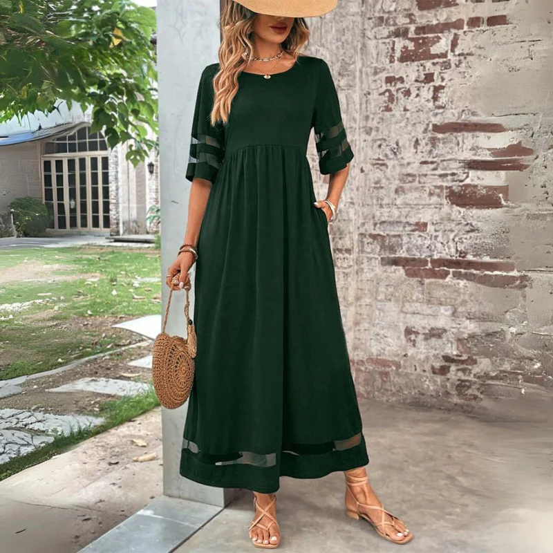 Cerelia | Elegant Midi Dress with Tummy-Smoothing Design