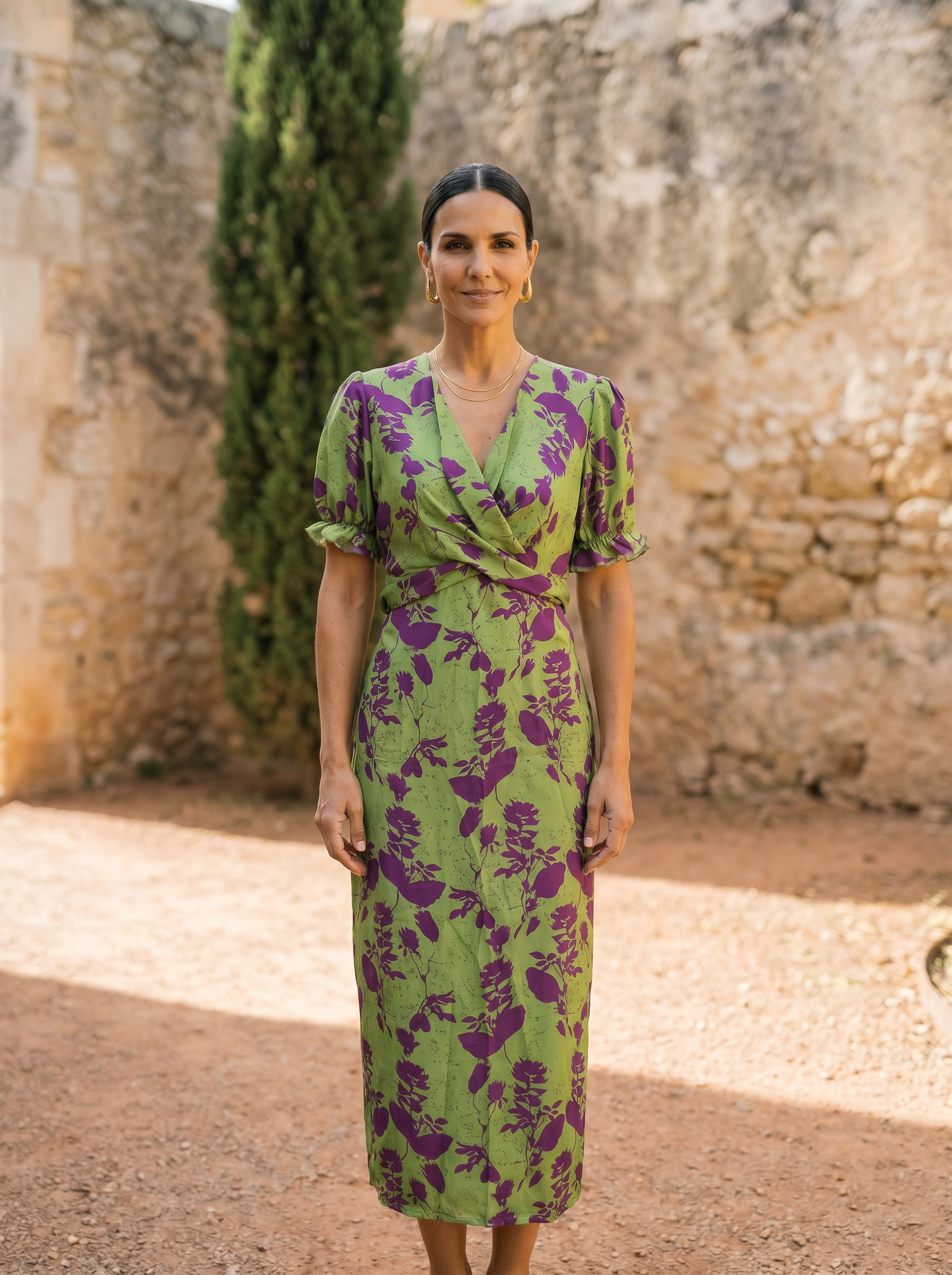 Andrea | Floral Print Spring Dress