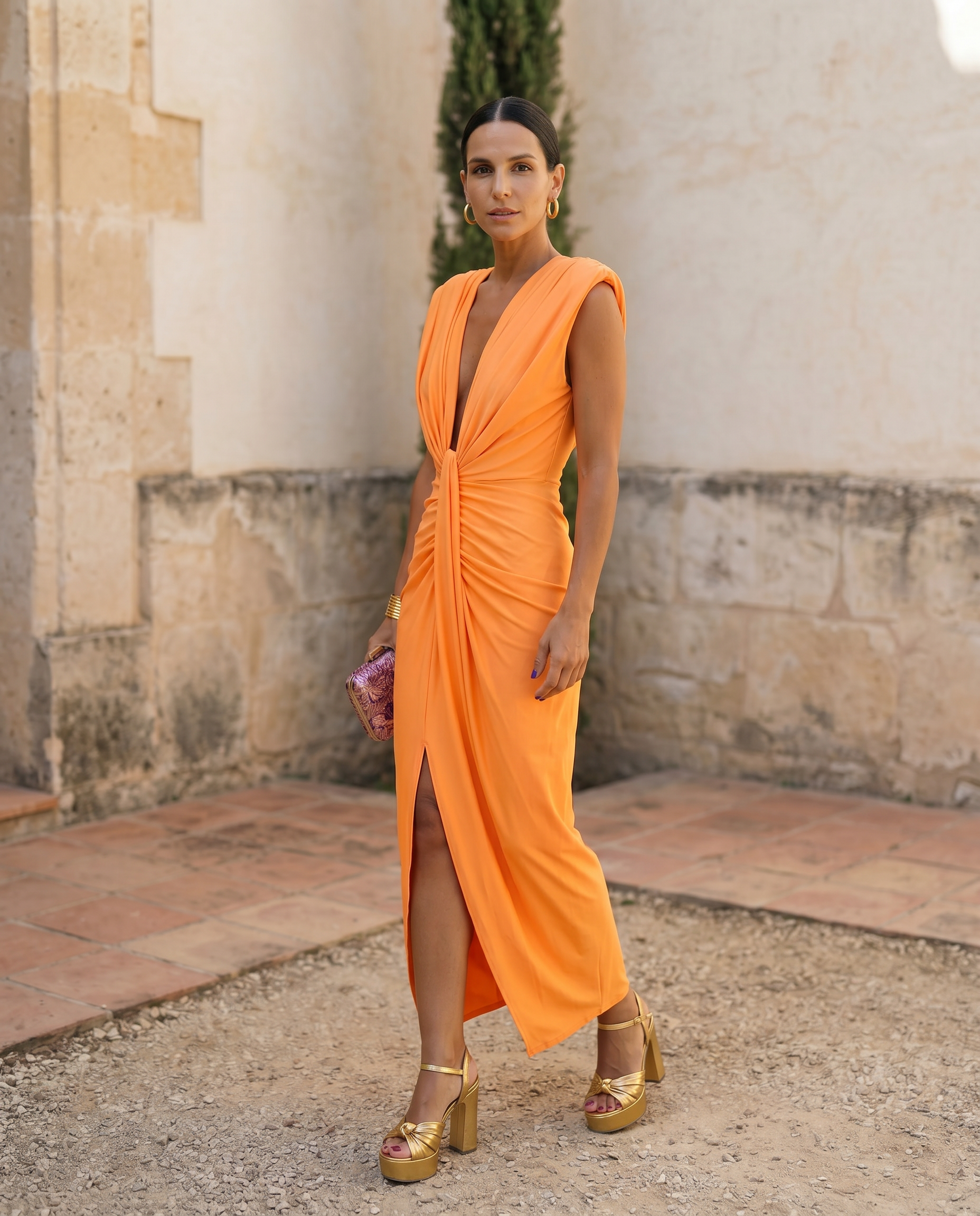 Selena | Bold Draped Dress