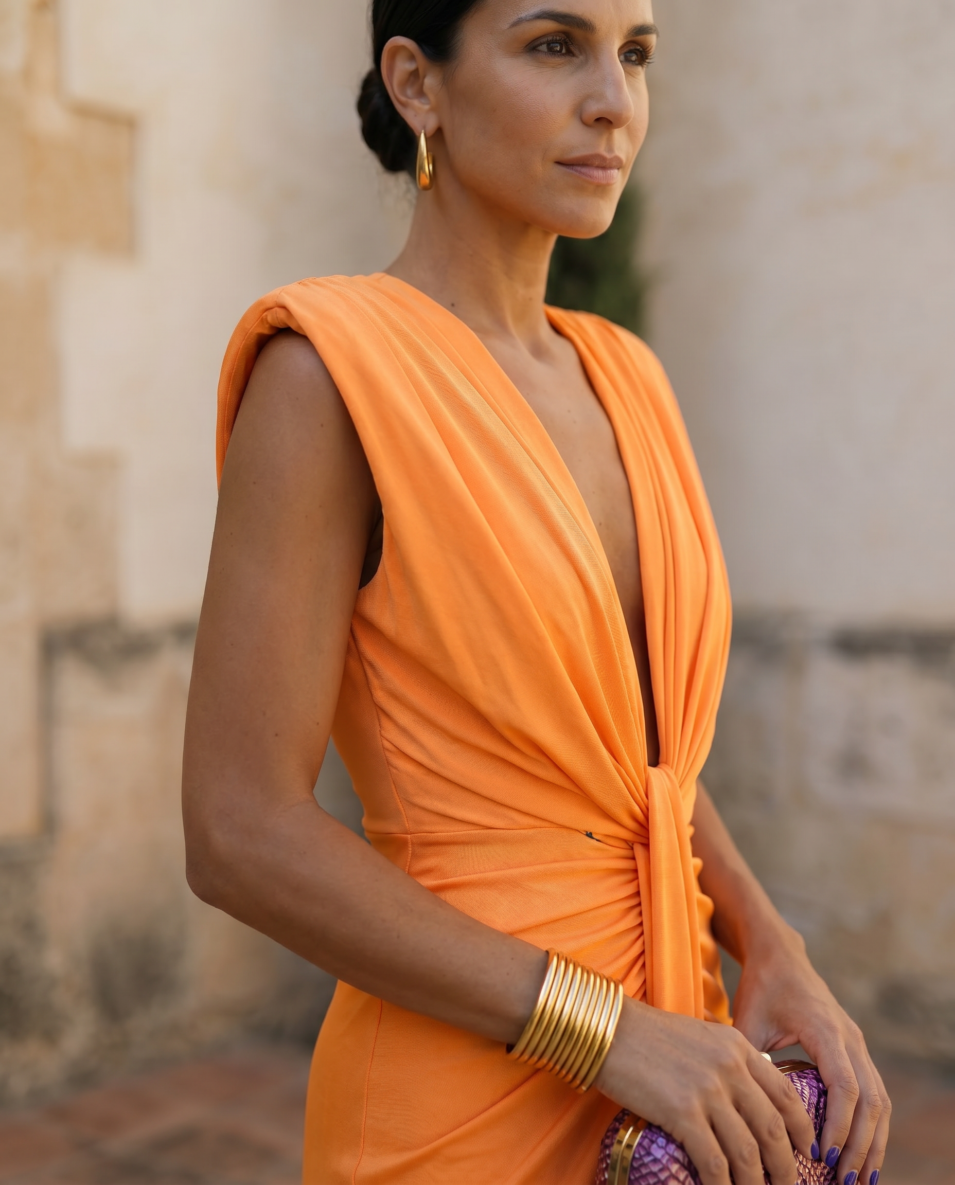 Selena | Bold Draped Dress