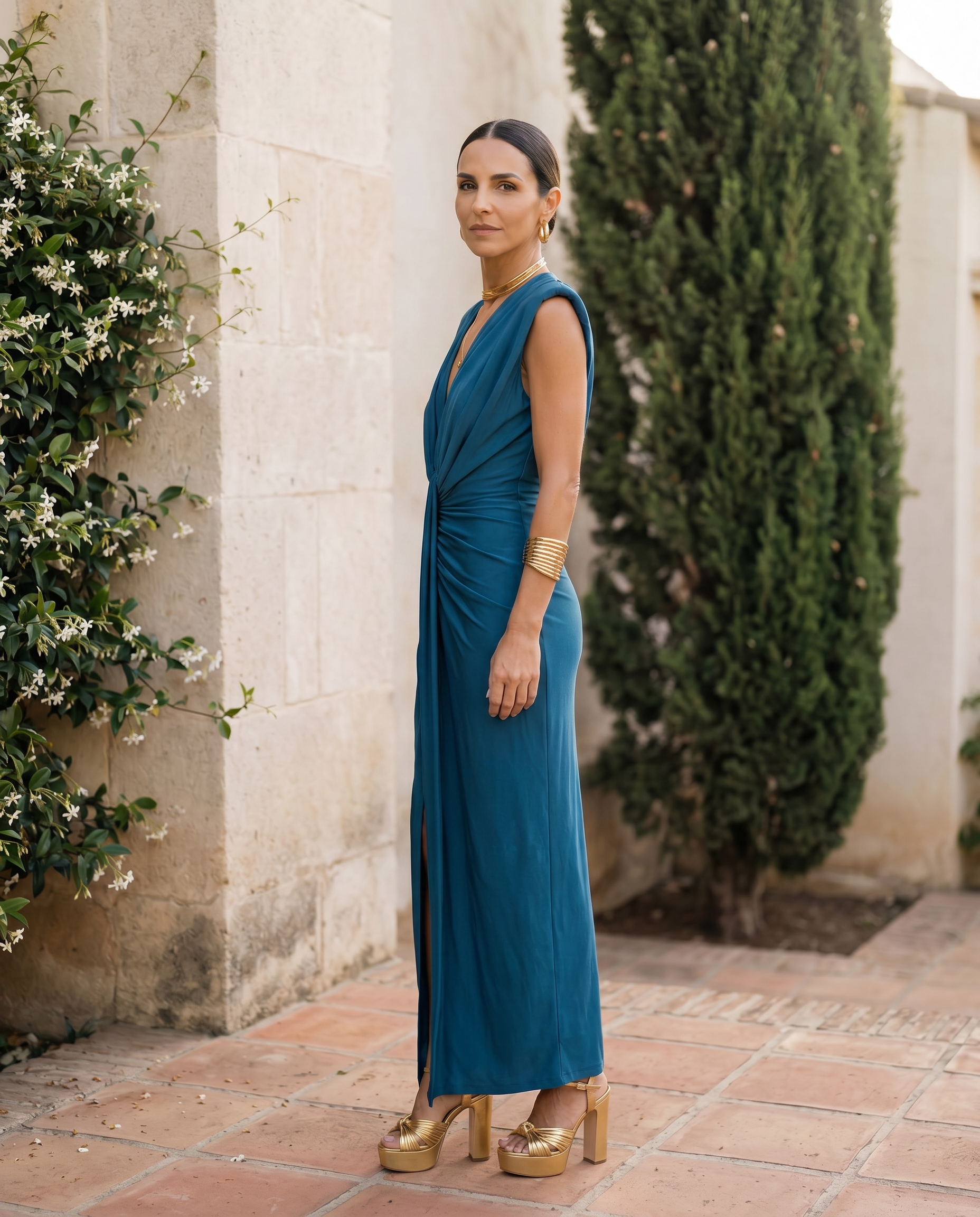 Selena | Bold Draped Dress
