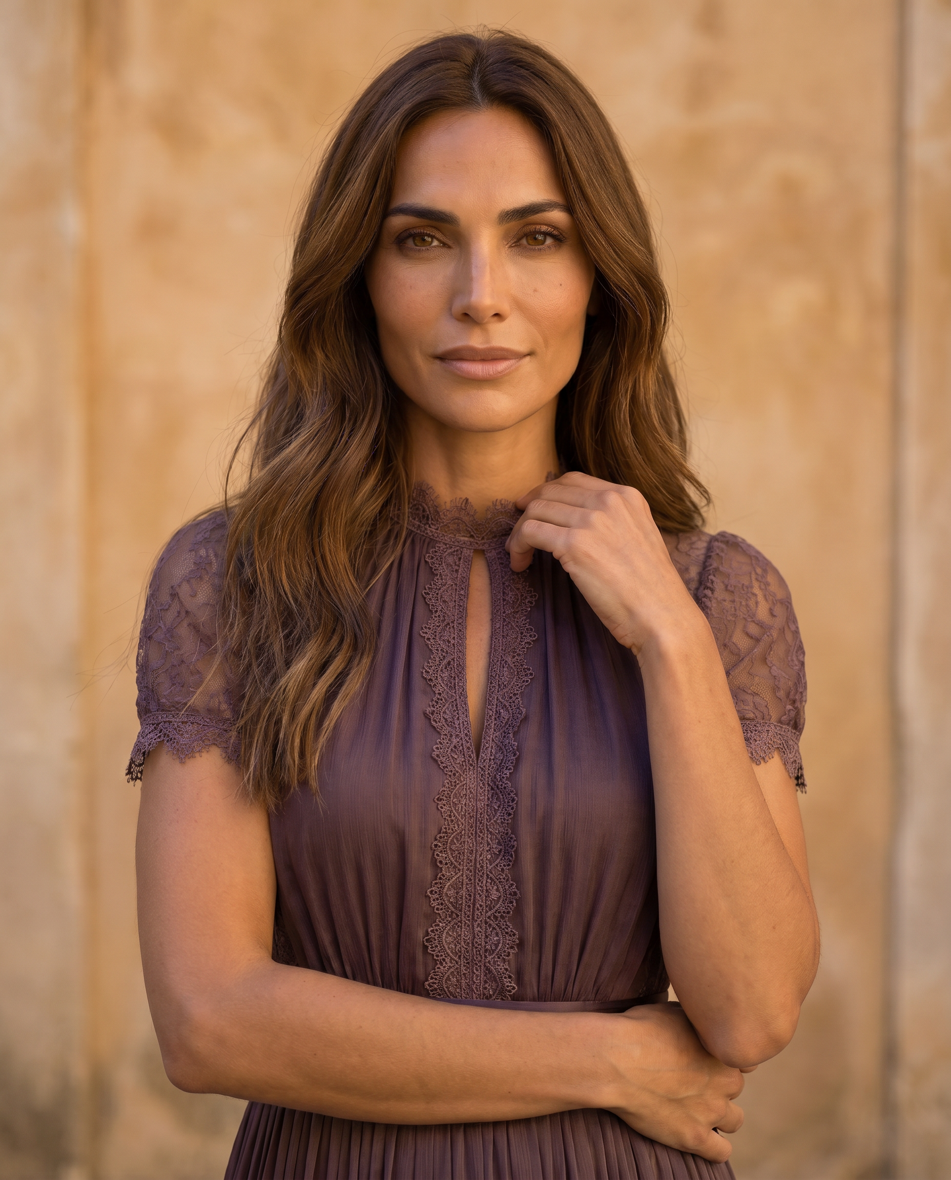 Flavia | Elegant Long Purple Dress