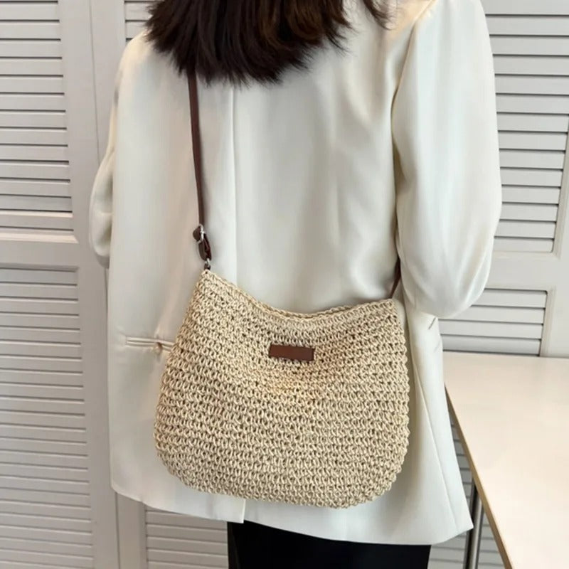 Karen | Straw crossbody bag